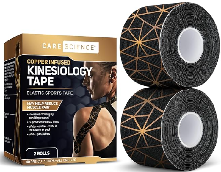 Precut-Waterproof-Elastic-Athletic-Tape-Sports-Weightlifting-Muscle-Strain-Pain-Relief-Joint-Support